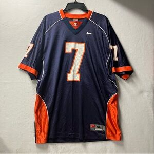 Vintage Nike Team Illinois Fighting Illini NCAA Football Jersey Mens Size XL #7
